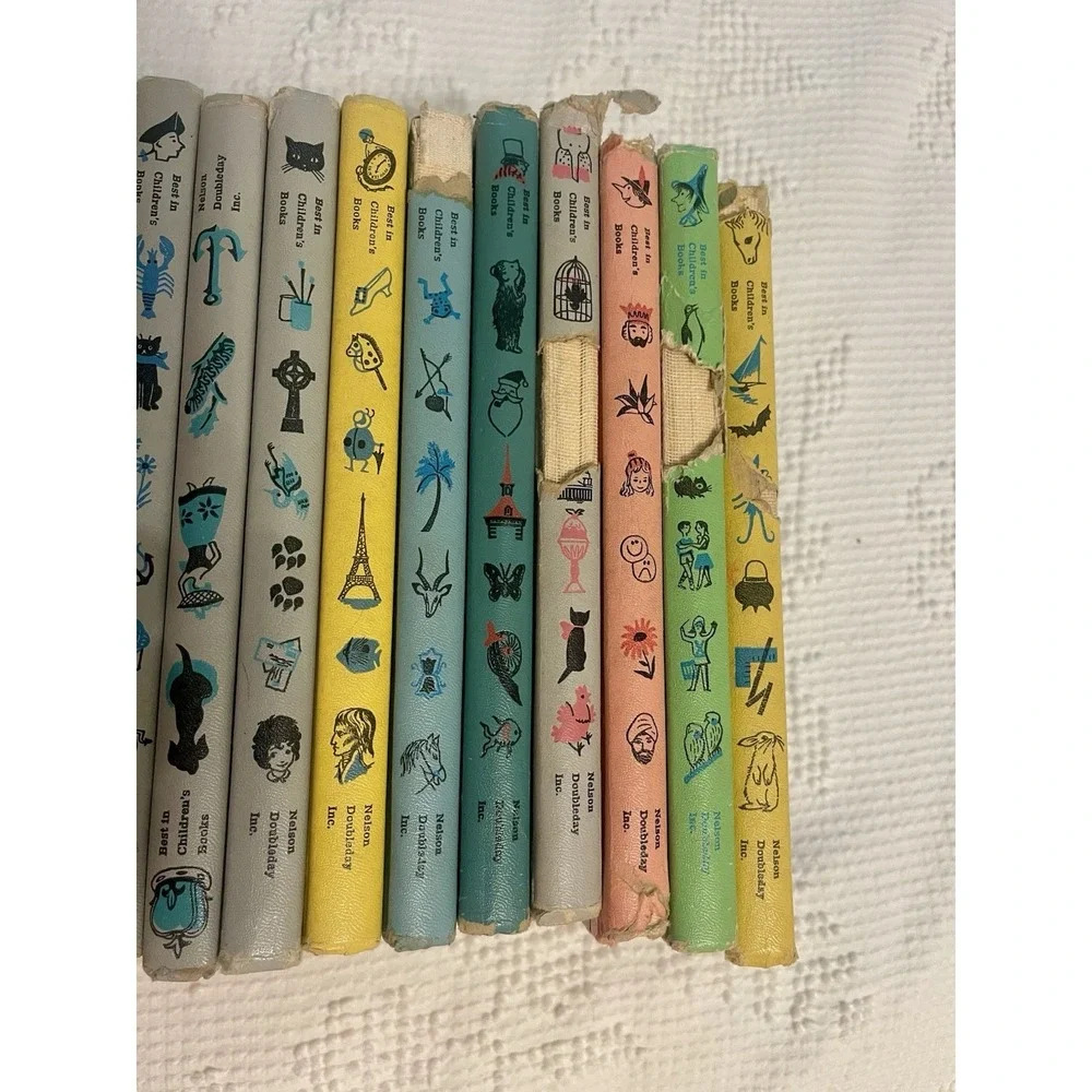 Best In Children's  Books by Nelson Doubleday Vintage 1957 -1961 Lot Of 20